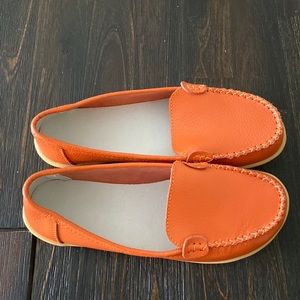 never worn size 7.5 orange dress shoes